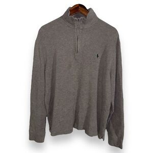 Polo Ralph Lauren Mid Gray 1/4 Zip Sweater Size L